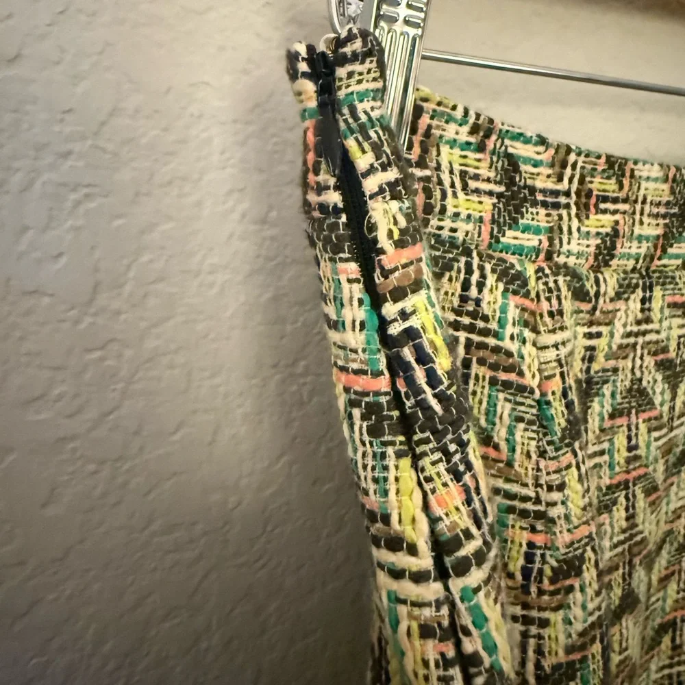 Kate Spade Harper Chevron Tweed Mini Skirt Size 4 - Picture 6 of 8
